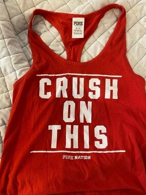 Victoria's Secret PINK Red Racerback Tank